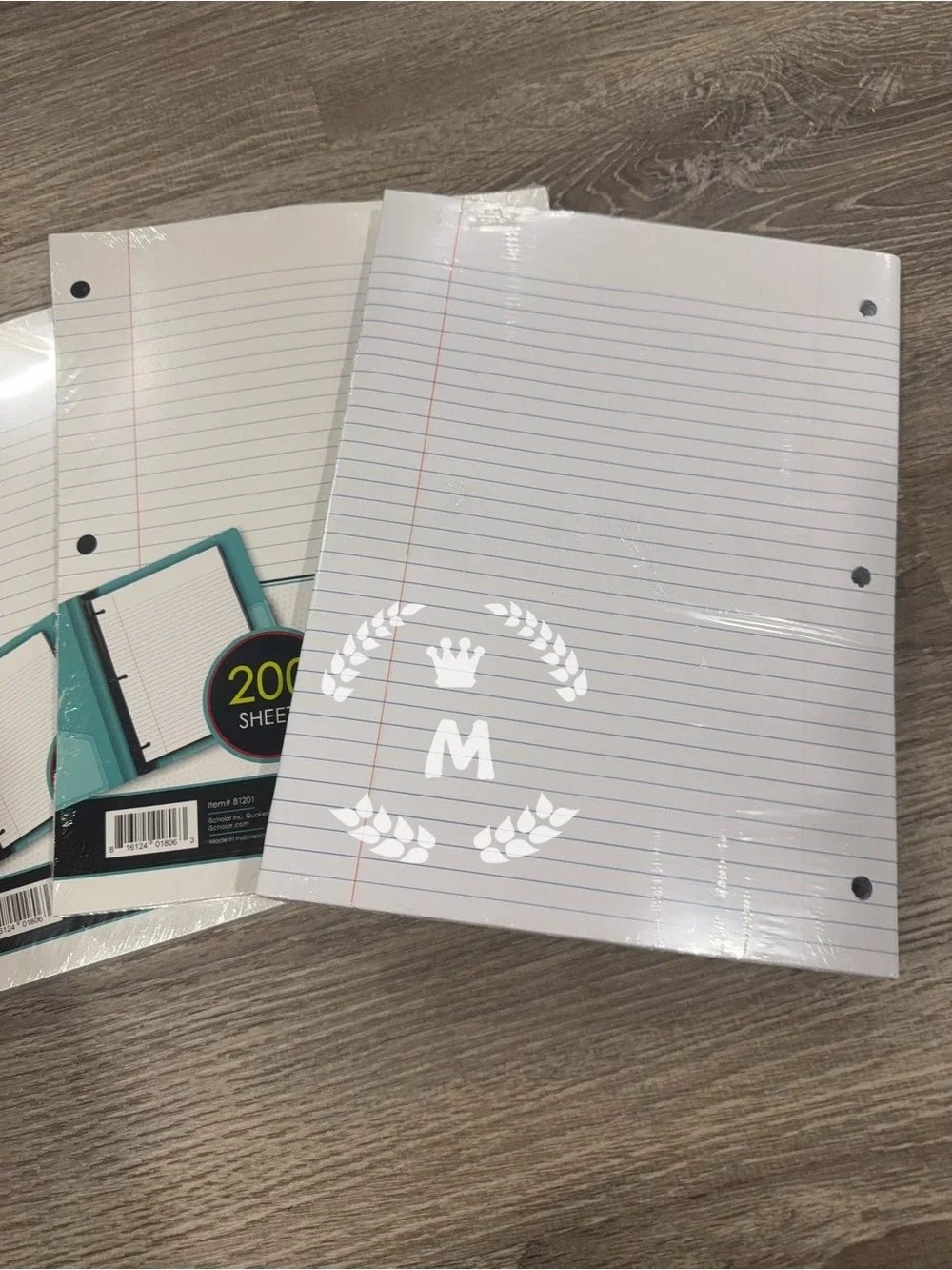 IScholar College-Ruled Filler Paper 3 Hole Punch 10.5x8in 200 Sheets X 3 Pack